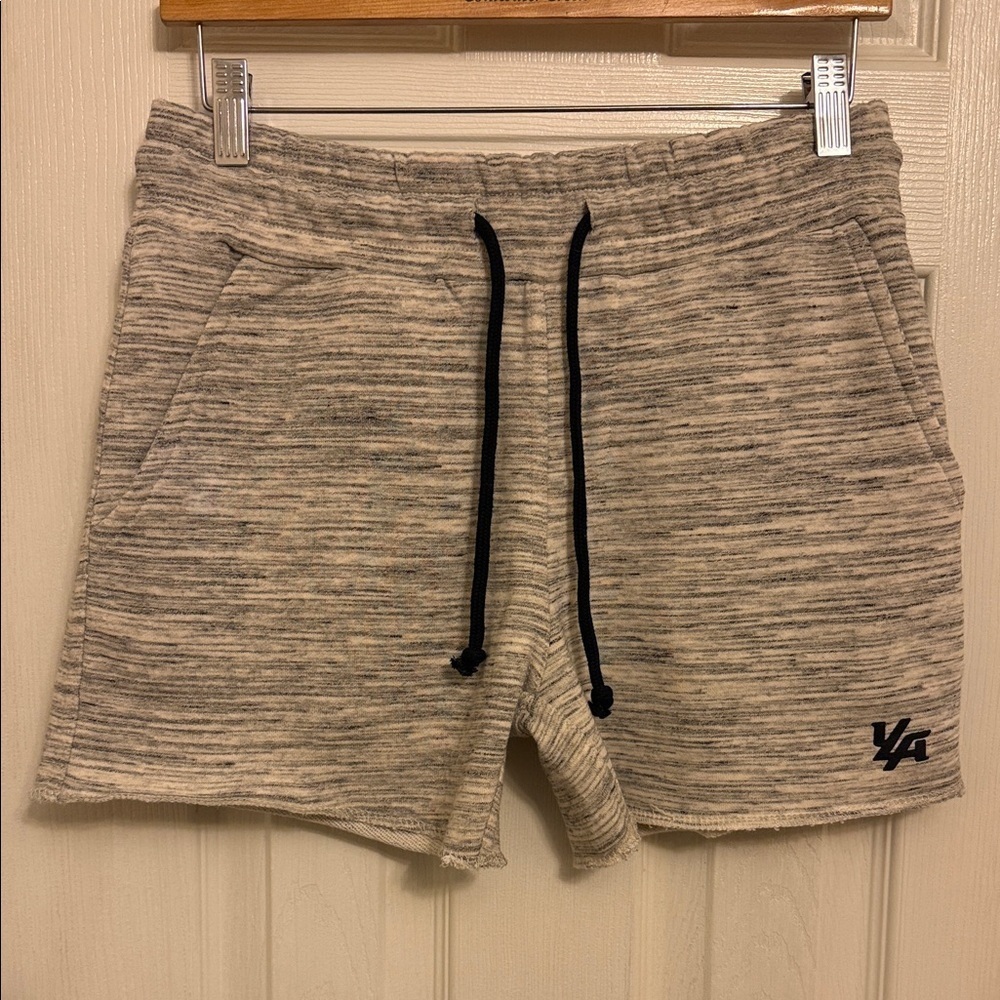 Ya Los Angeles Men's White and Black Athletic Shorts #61